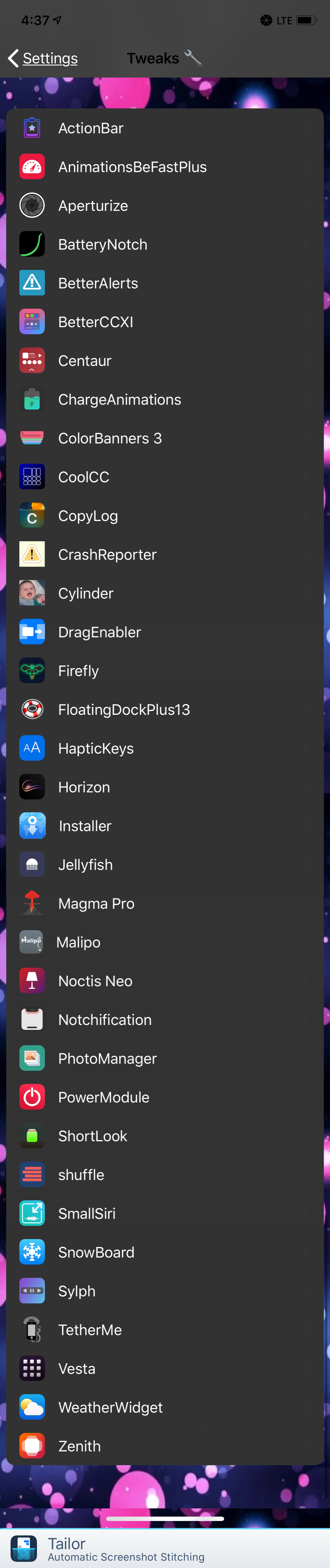 tweaklist