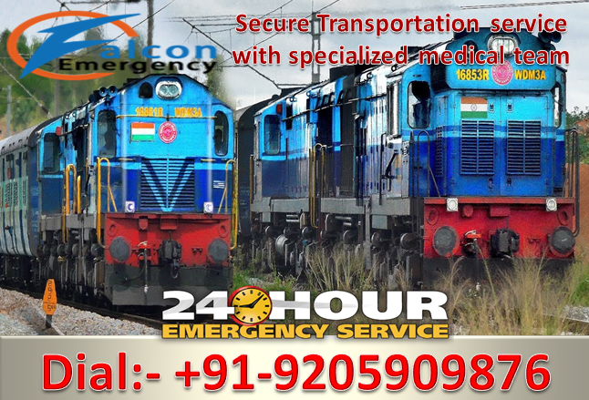 Train Ambulance Services in Delhi and Kolkata by Falcon Emergency