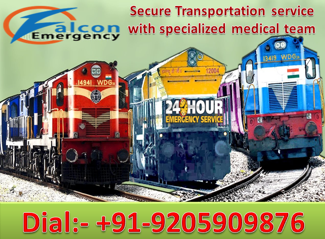 Falcon Train Ambulance in Allahabad and Kolkata at Affordable Cost