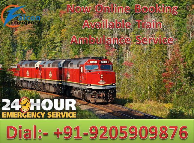 Falcon Train Ambulance from Patna to Mumbai - Available with Amazing ICU Setup