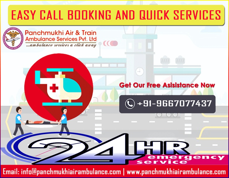 Panchmukhi Train Ambulance from Patna to Delhi with World Class ICU Facility
