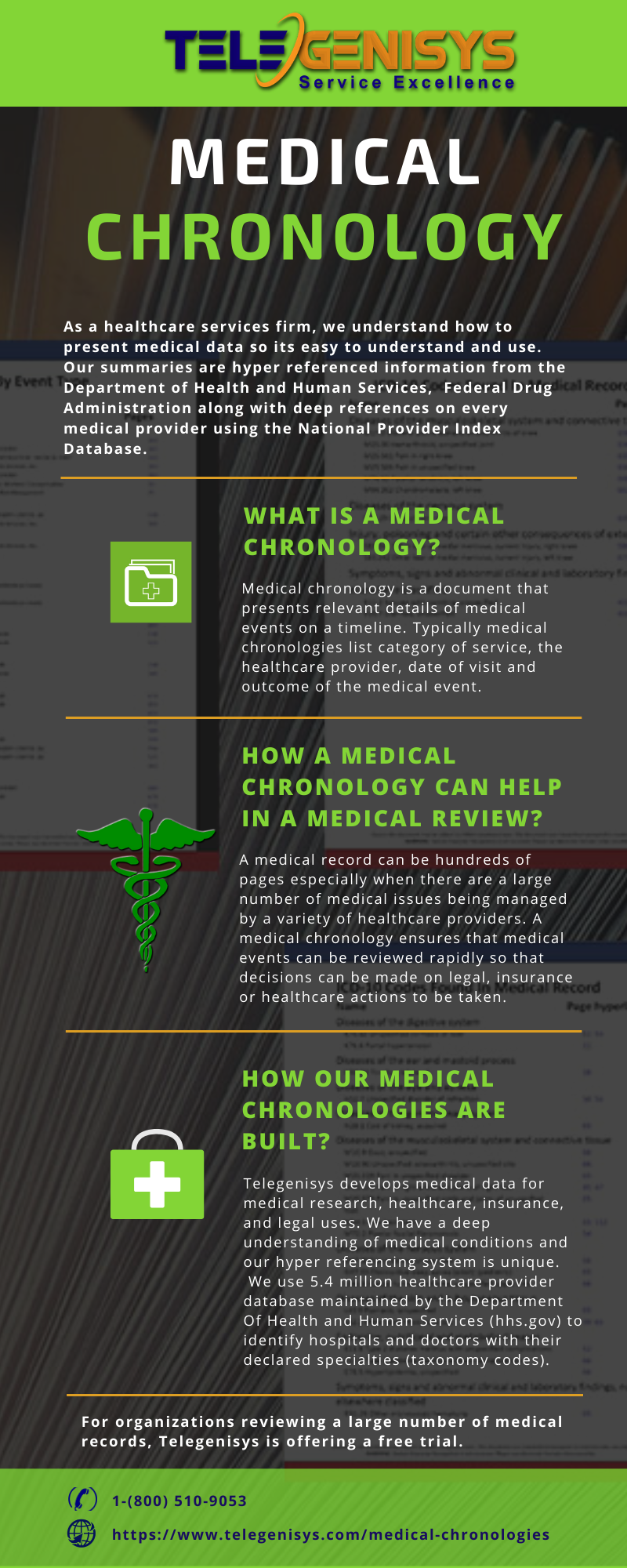 What is a medical chronology