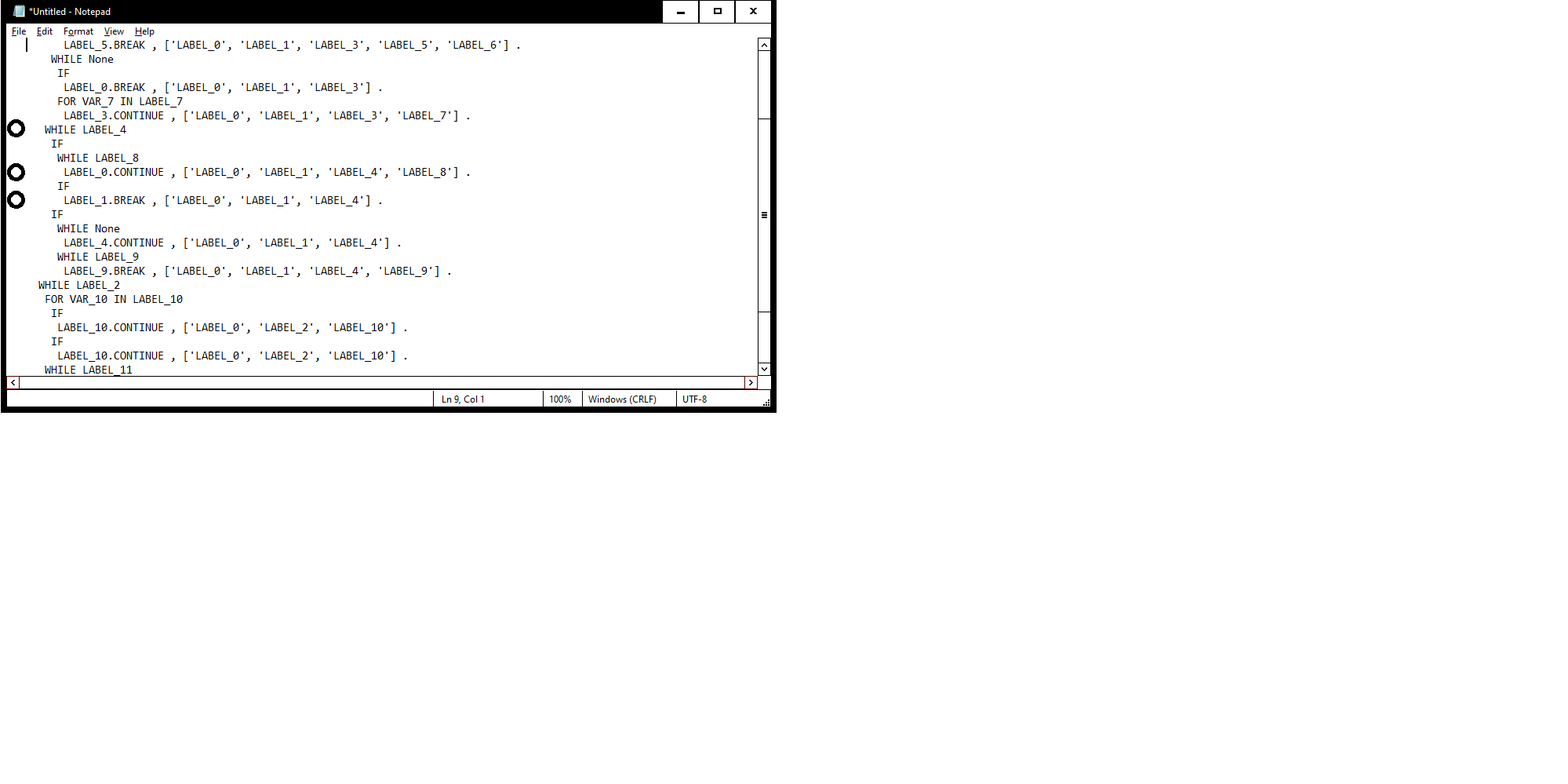 EDITOR NAVIGATION.