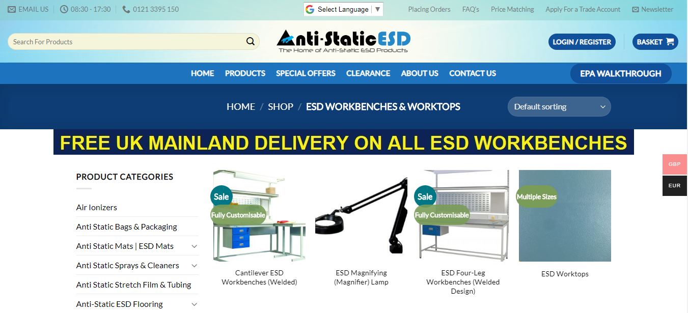 esd bench