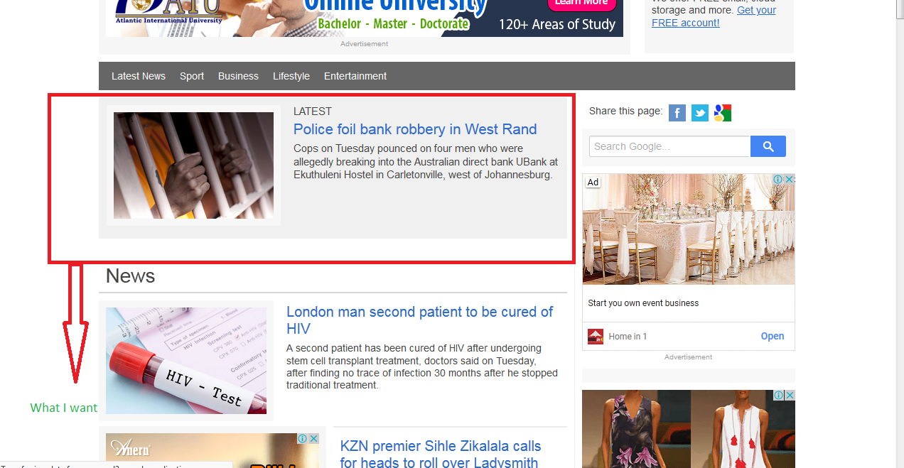 Desired Featured Image