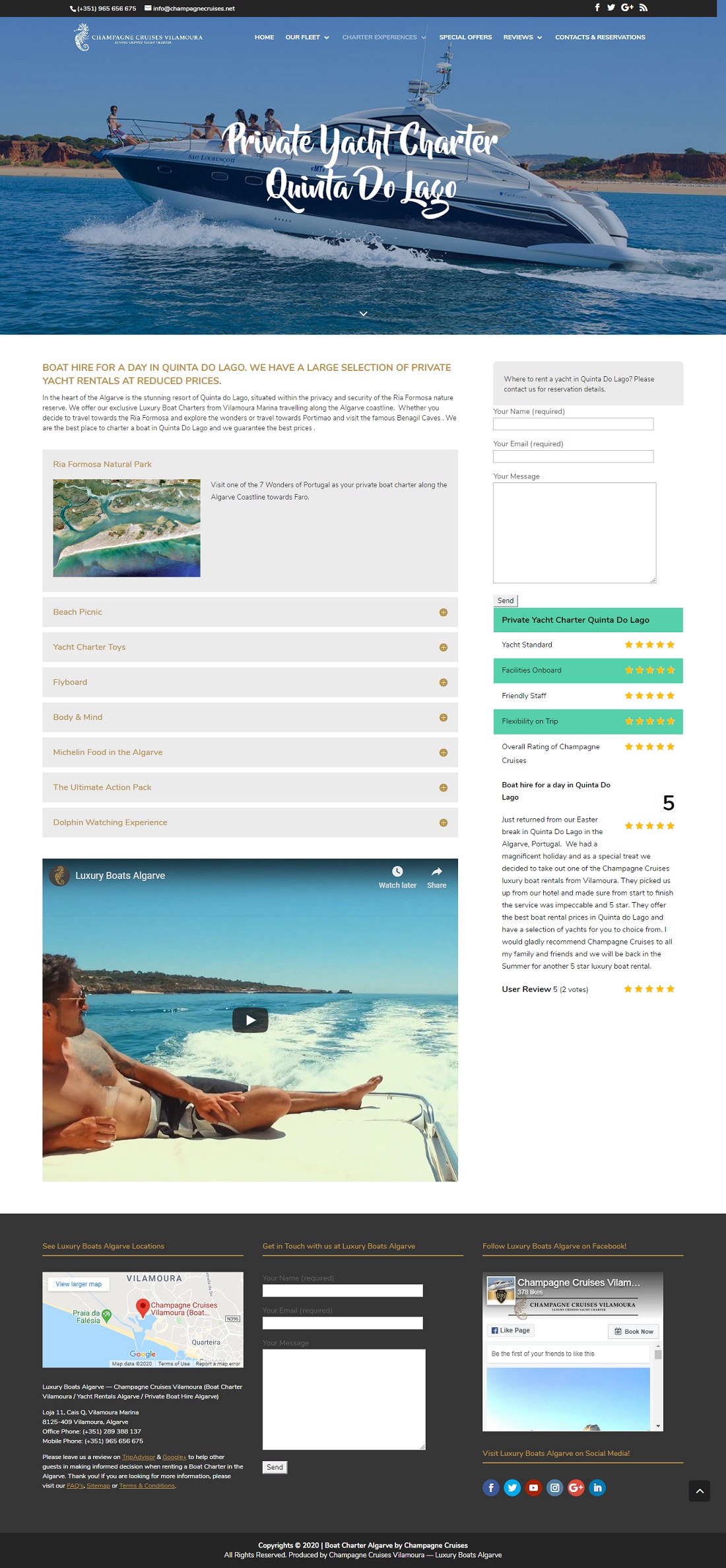 Yacht Charter Vilamoura Portugal