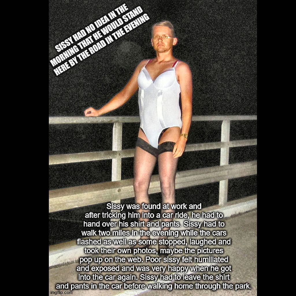 Exposed sissy faggot meme