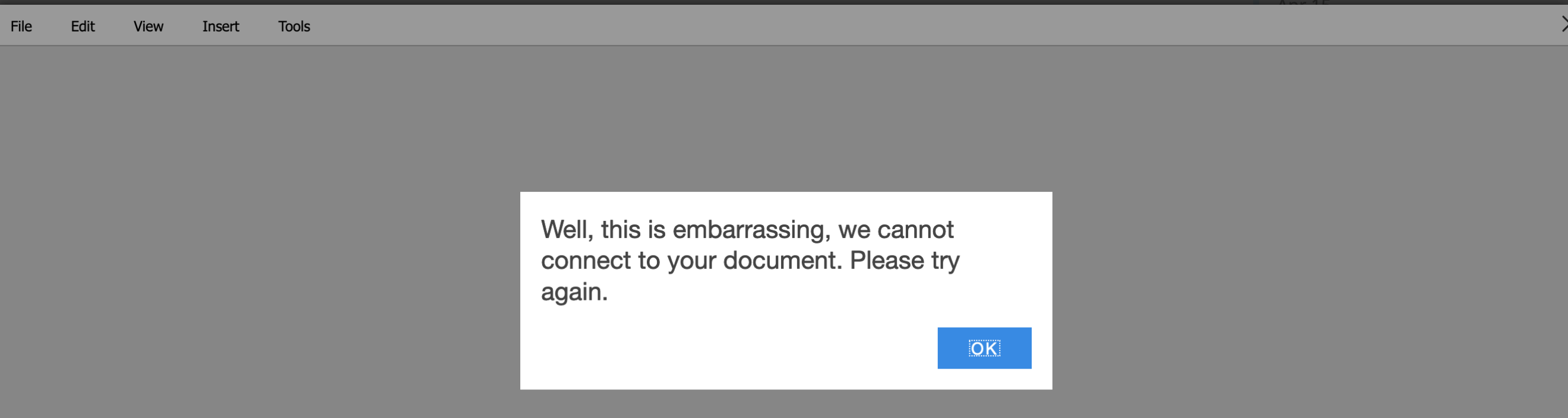 Collabora error