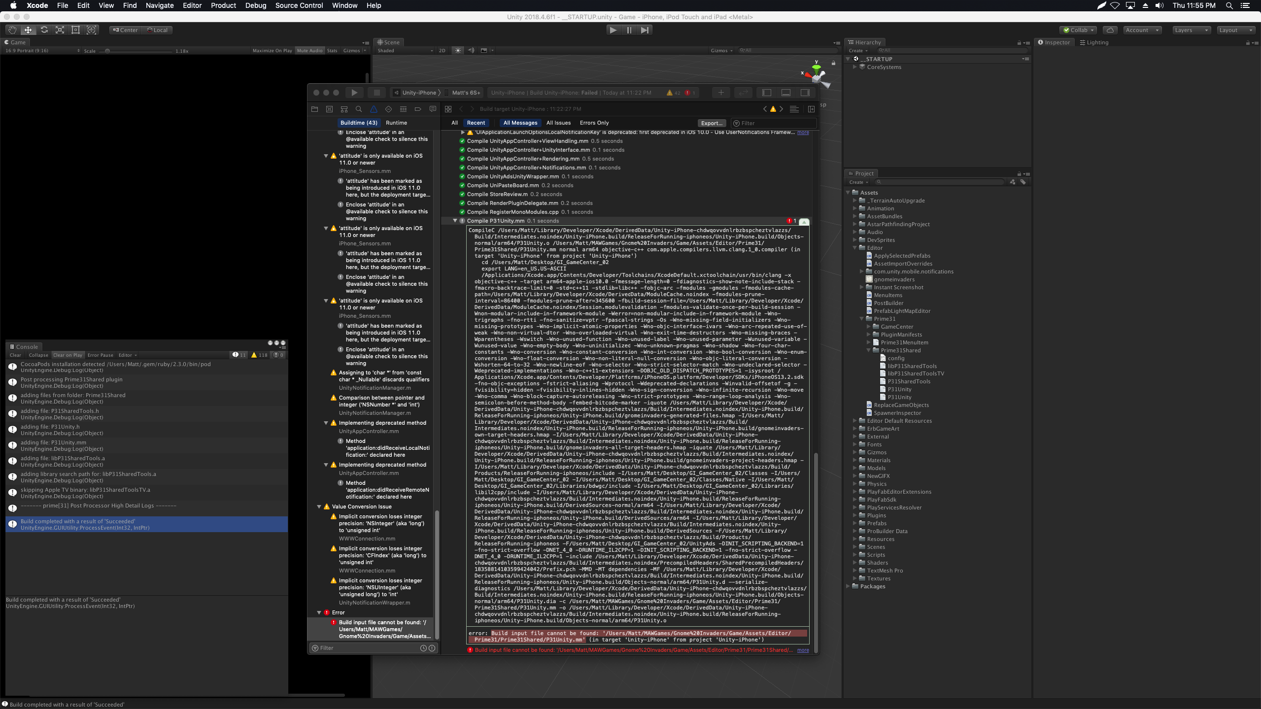 P31Unity.mm Error