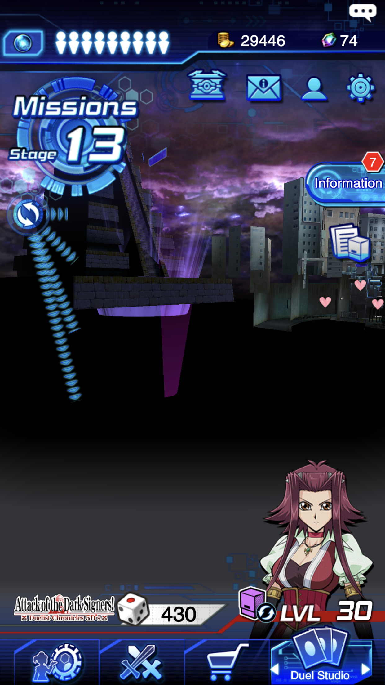 Duel links behind the pyramid