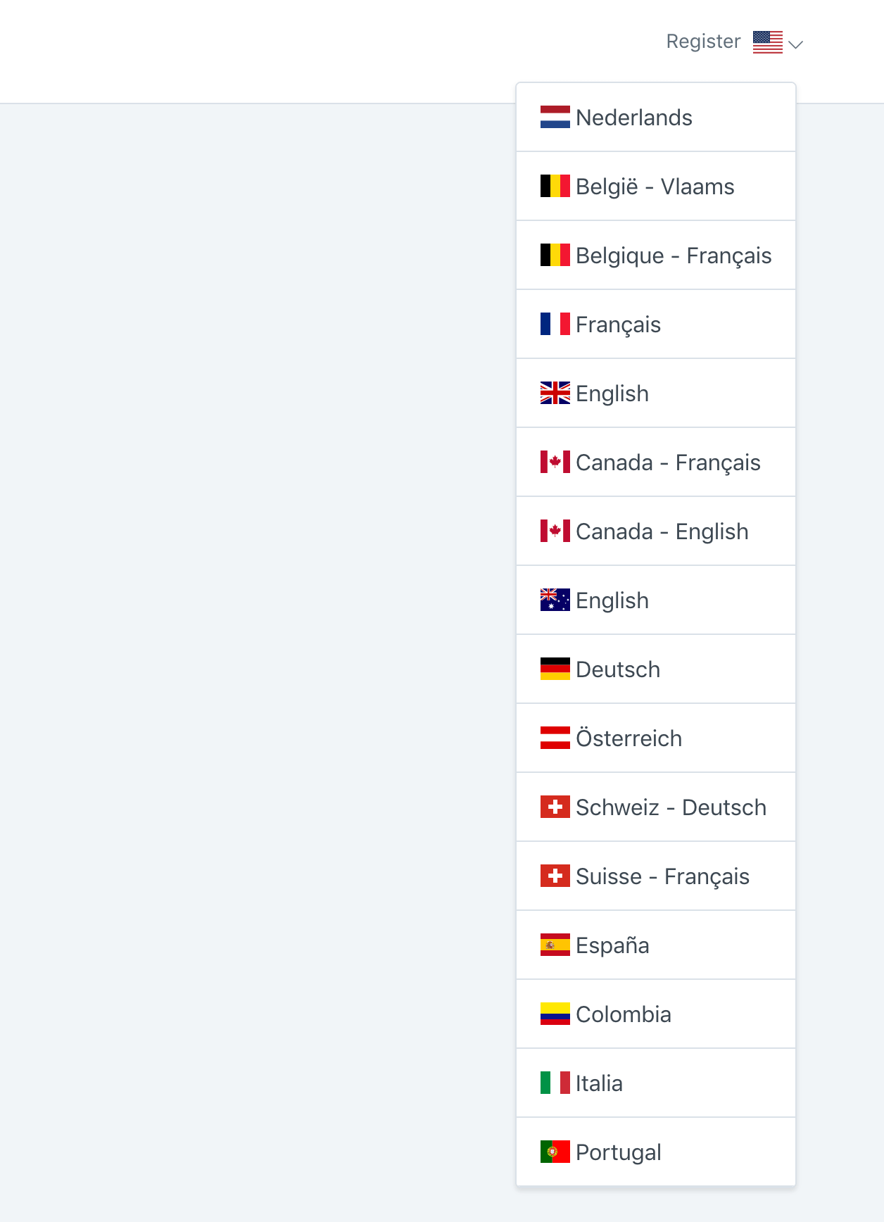 Language switcher
