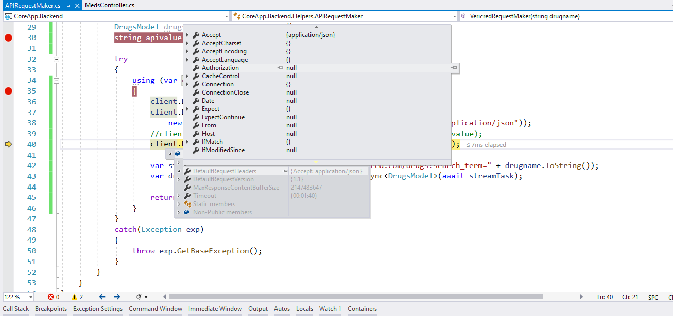 authorization in stack