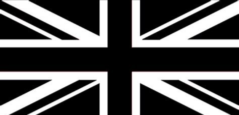 Black and White Union Jack