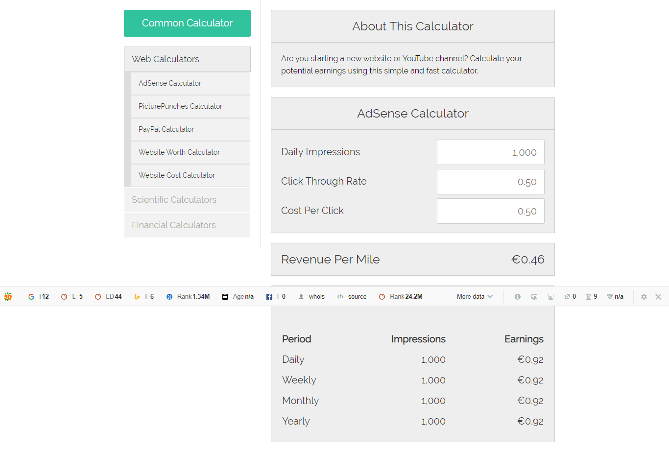 CommonCalculator