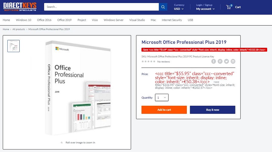 Office professional 2019 product key
