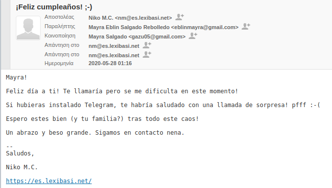 Feliz cumpleaños, extraviado?