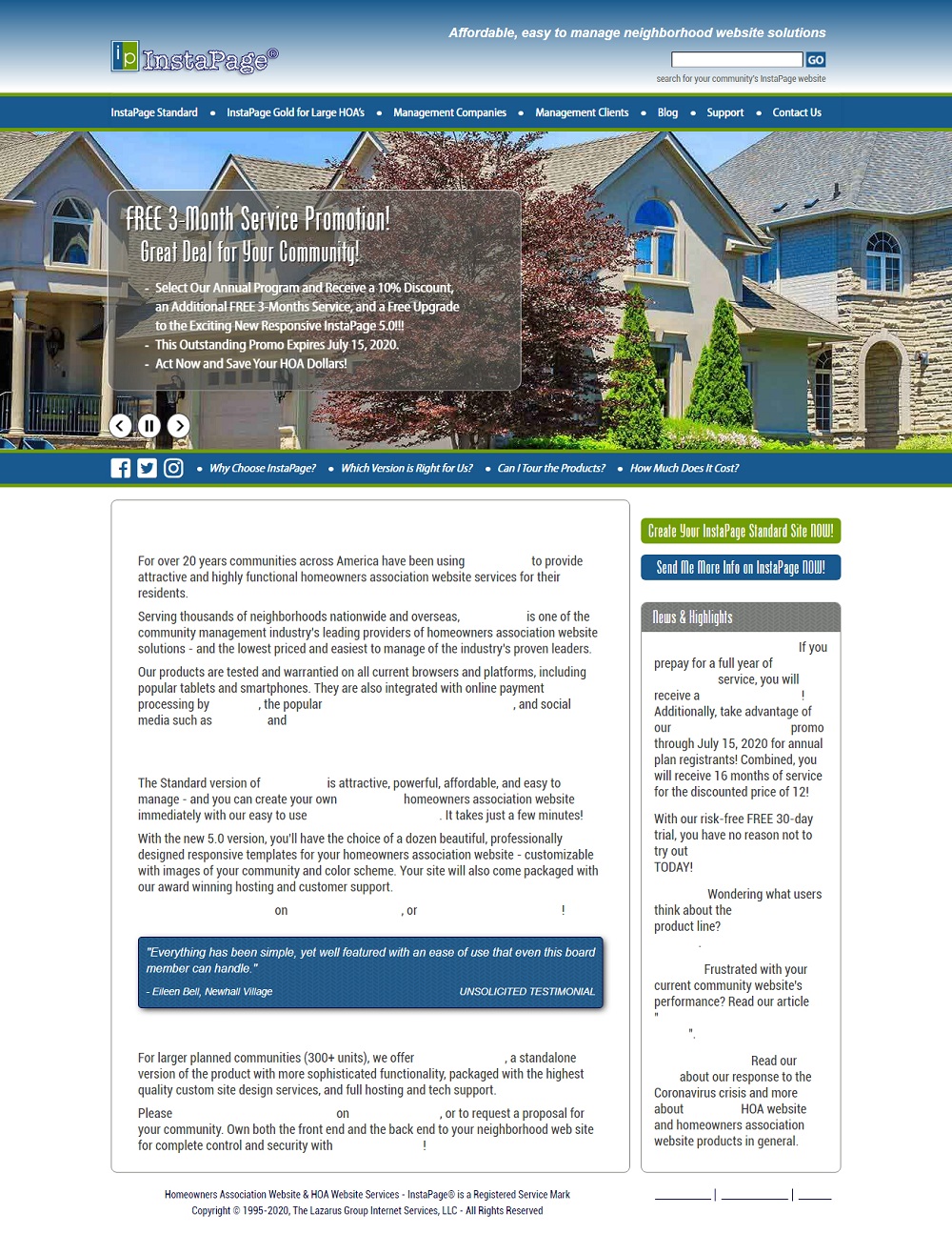 Hoa website design
