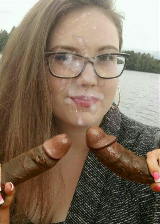 Cum covered face