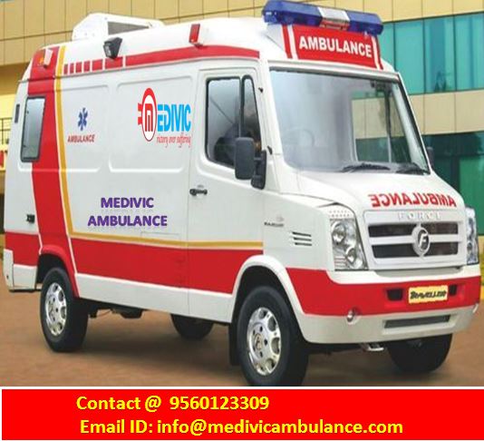 Medivic Ambulance Service in Sri Krishna Puri- Ambulance Service in Boring Road