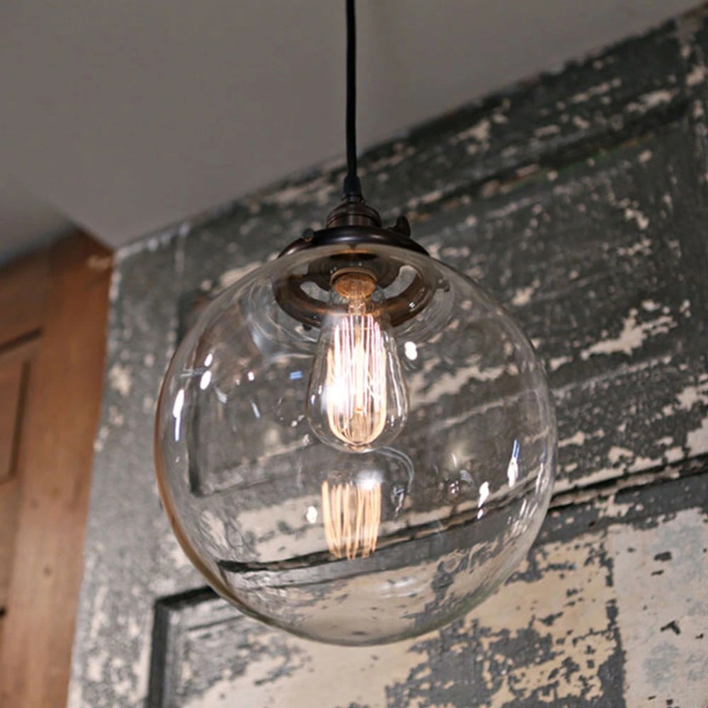 Glass Globe Pendant Light