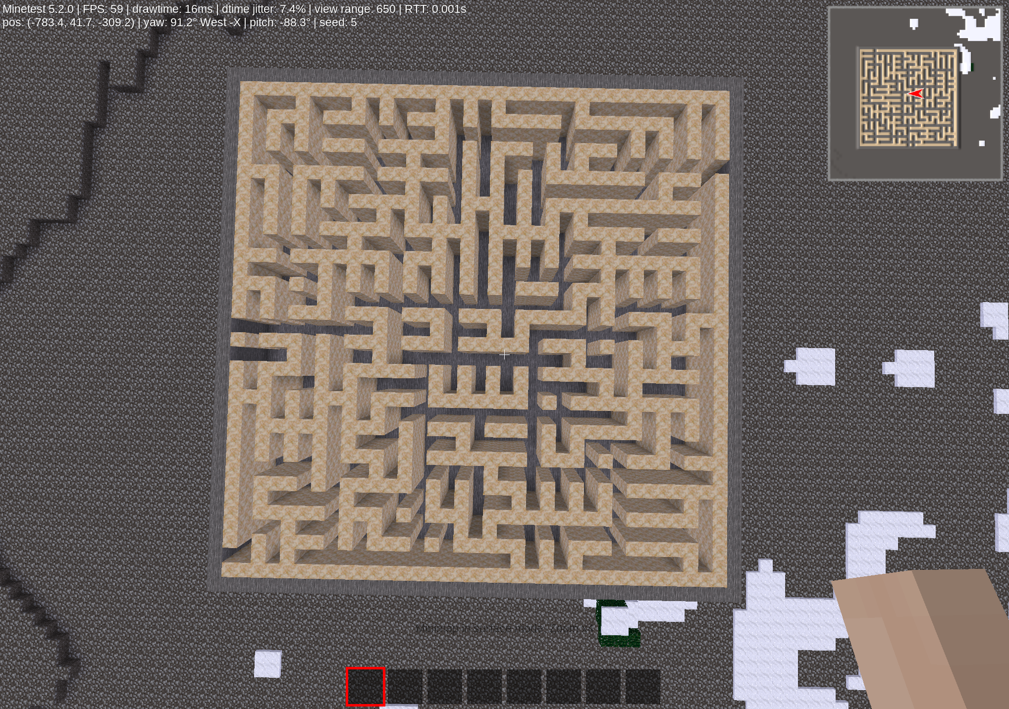 minetest maze
