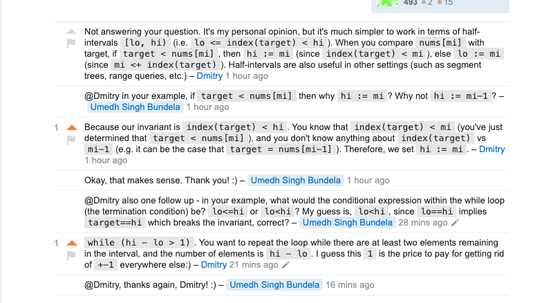 Binary Search boundaries.
