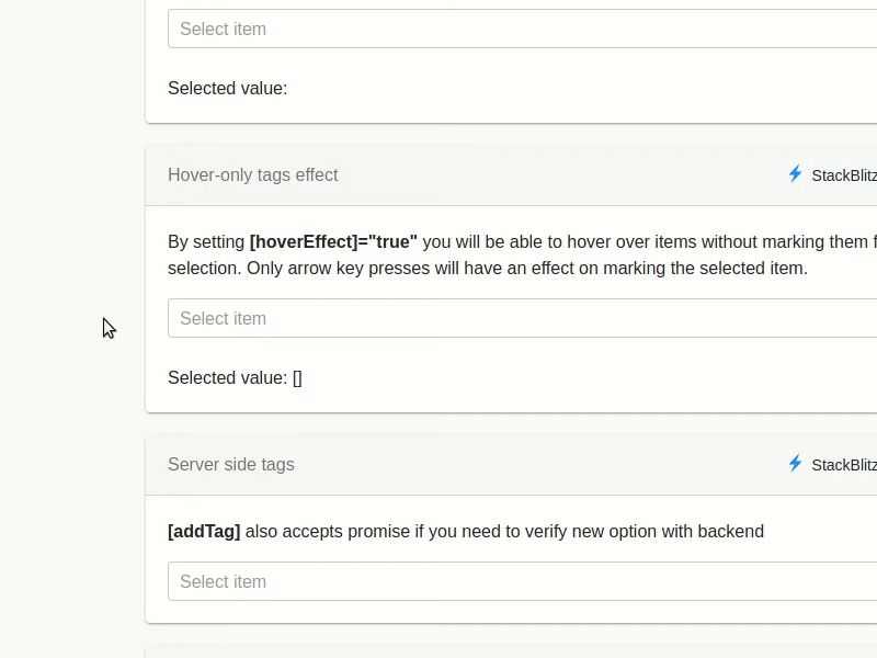 ng-select Hover Effect - Enter Press