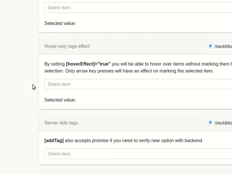 ng-select Hover Effect - Tagging Enabled