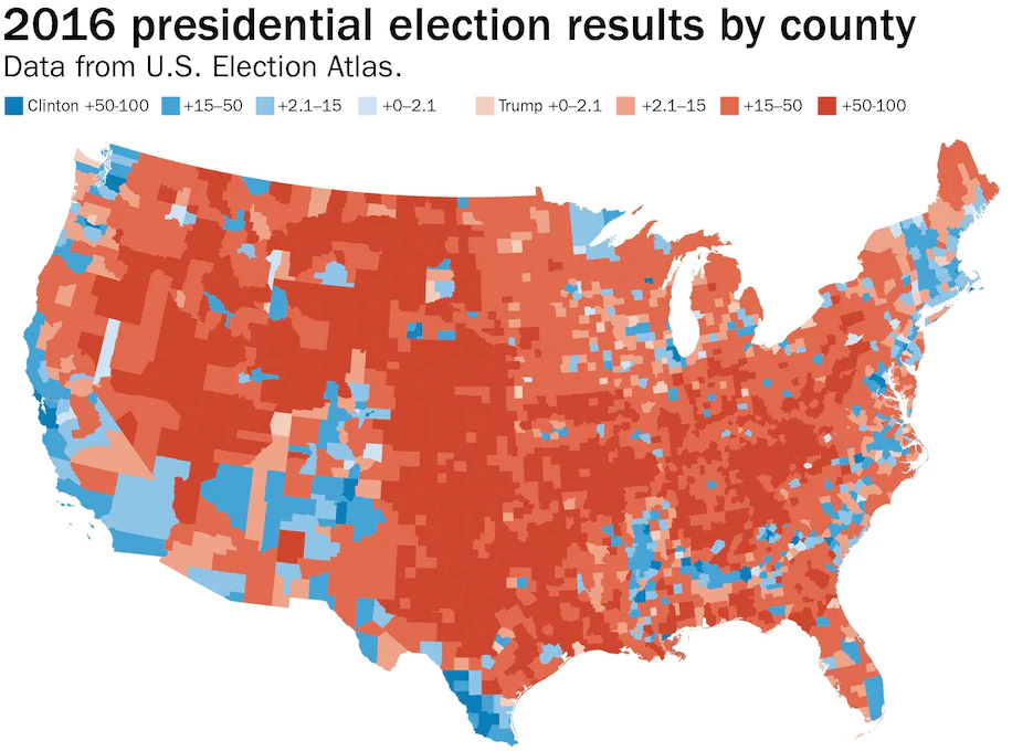 Trump 2016 popular vote if he won it