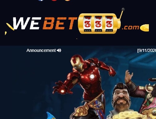 webet333 - Malaysia Trusted Online Casino game.