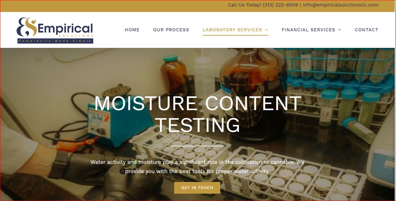 Cannabis Moisture Testing