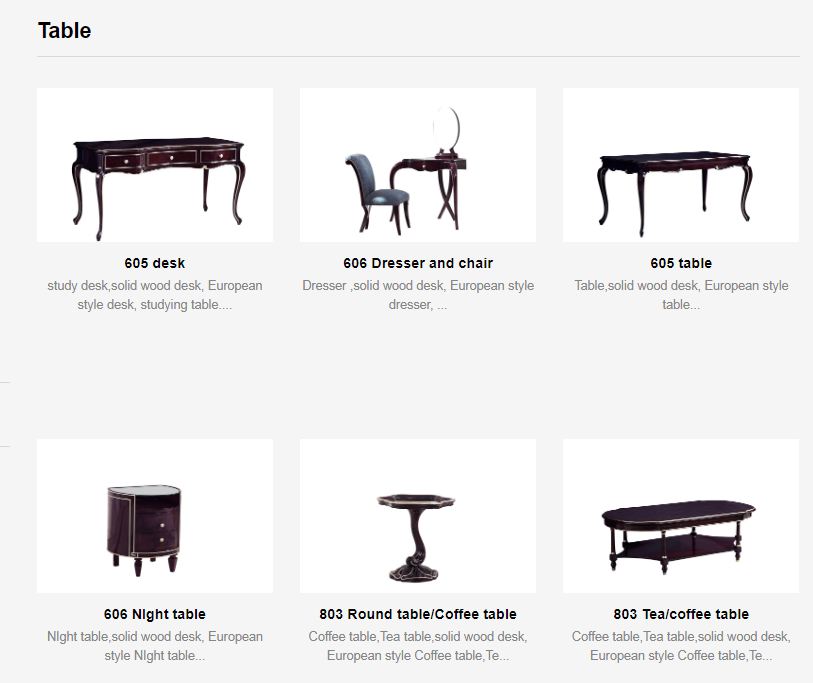 Table factory
