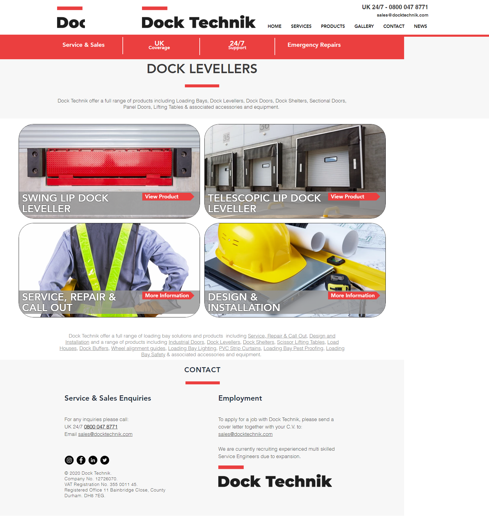 Dock levellers