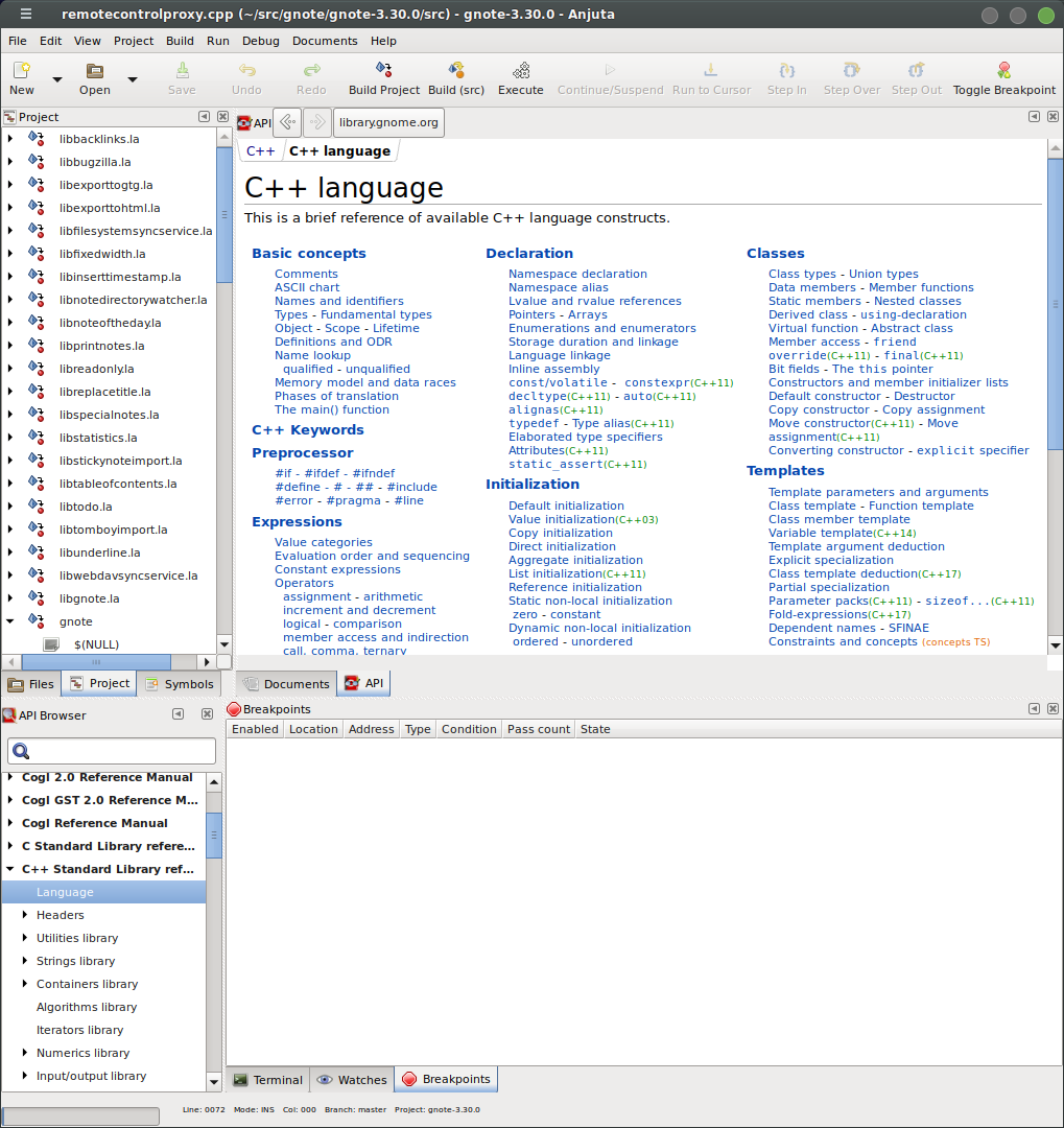 Looking for something like this screenshot of API browser in Anjuta