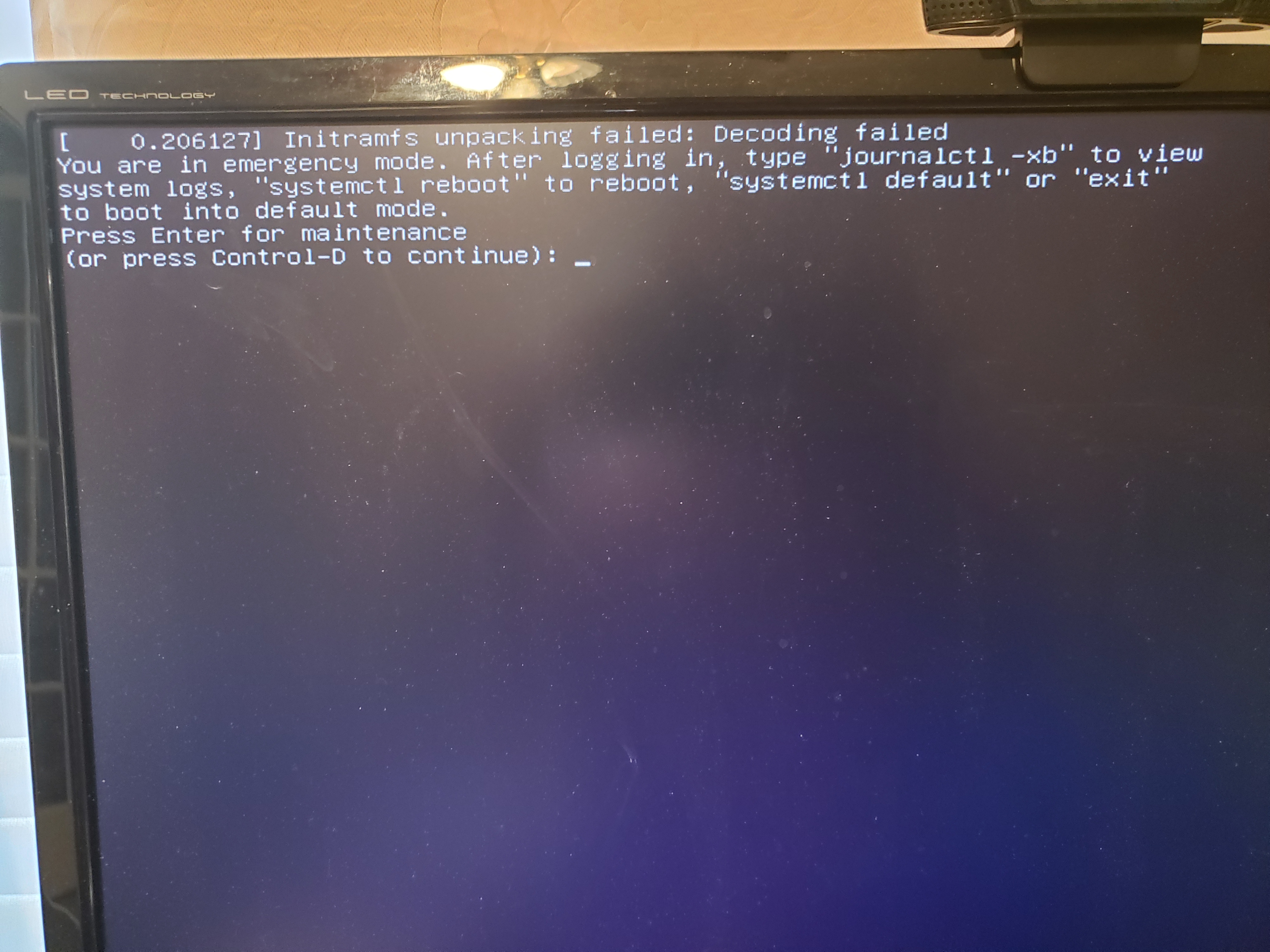 boot with acpi off
