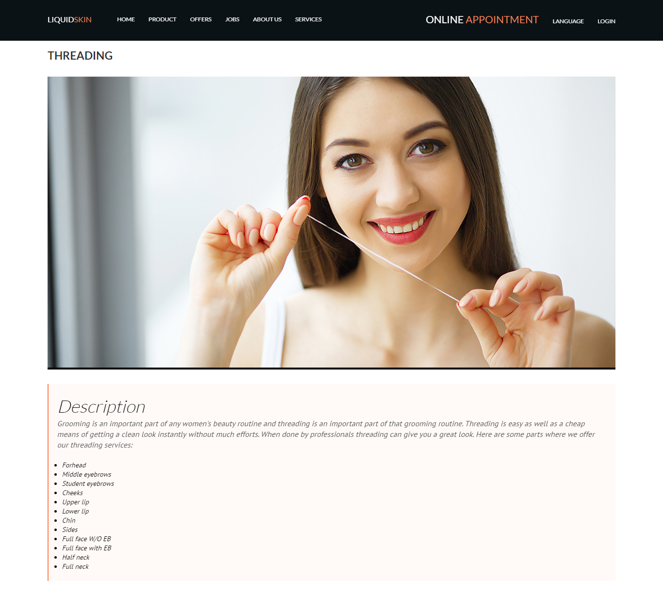 Threading salon East Singapore