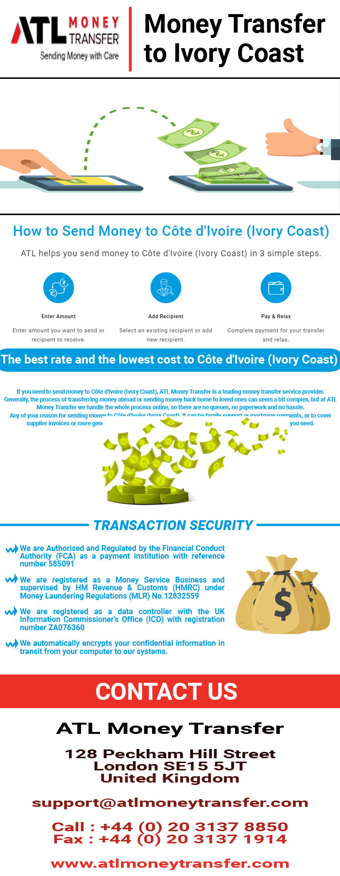 Money Transfer to Ivory Coast