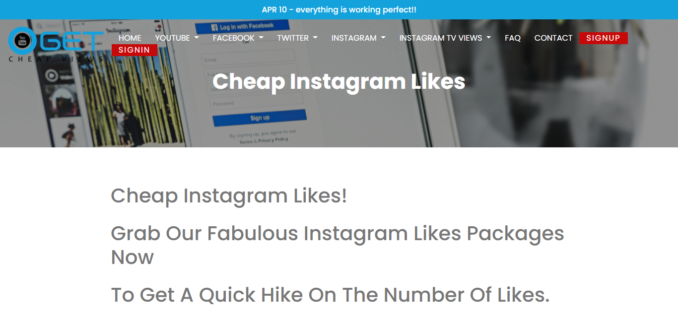 Cheap instagram views