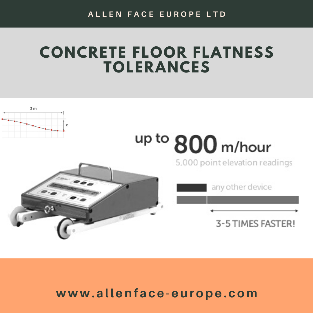 Concrete floor flatness tolerances