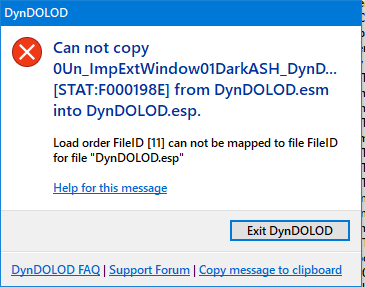 DynDOLOD Error