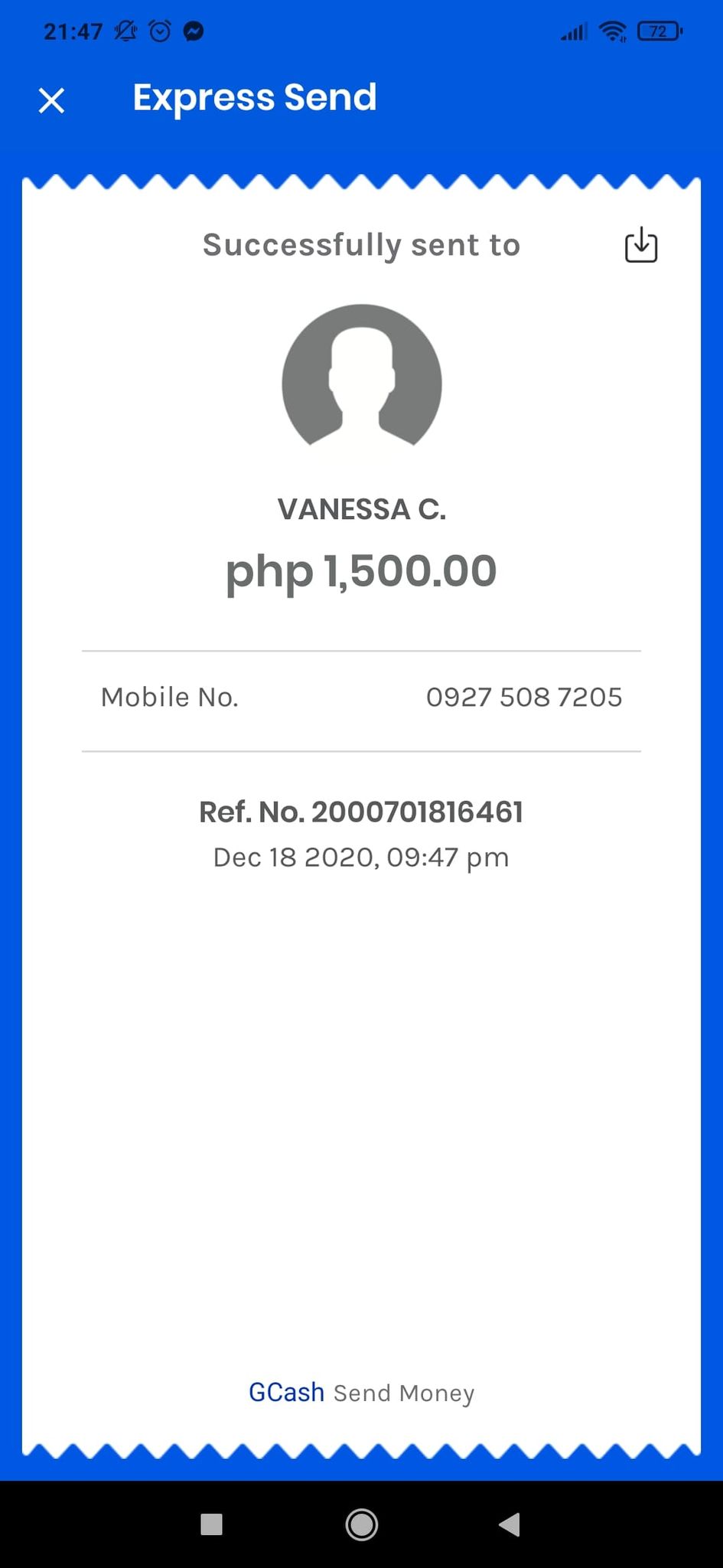 gcash donation