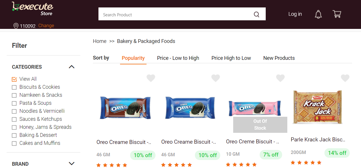 Buy Online Bakery & Packaged Foods Products