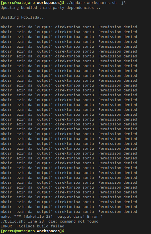 ERROR: FCollada build failed
