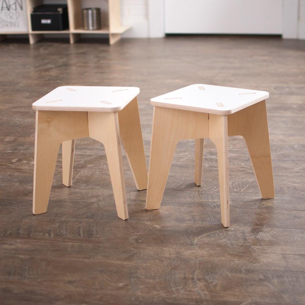 Tabouret Carré Bois