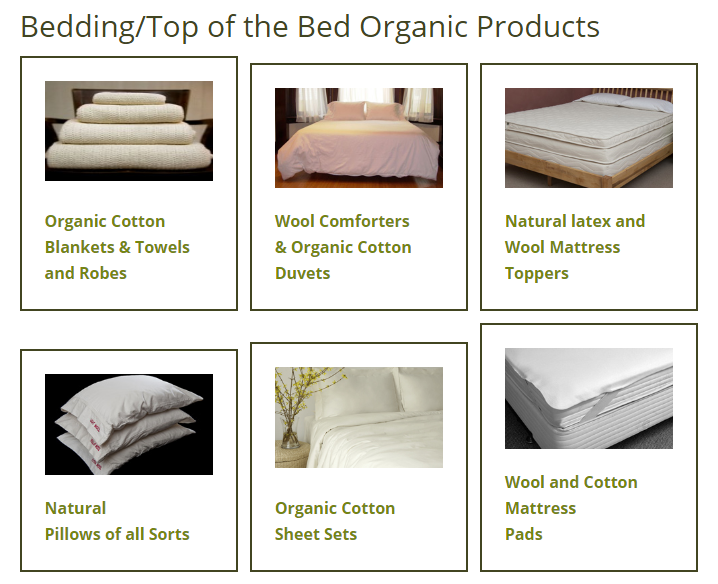 Organic bedding