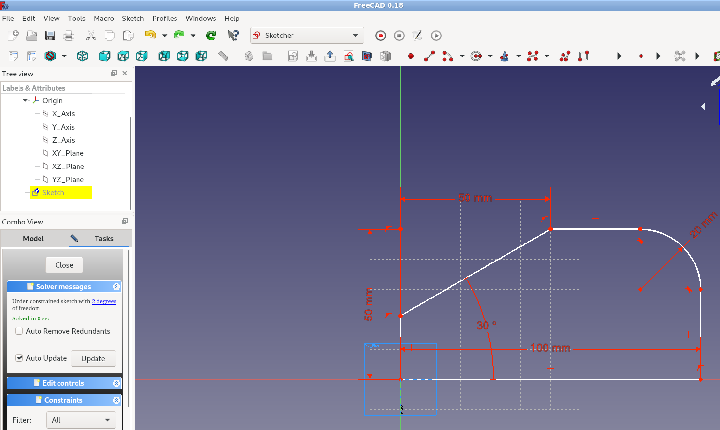 Freecad Constraints Find Line