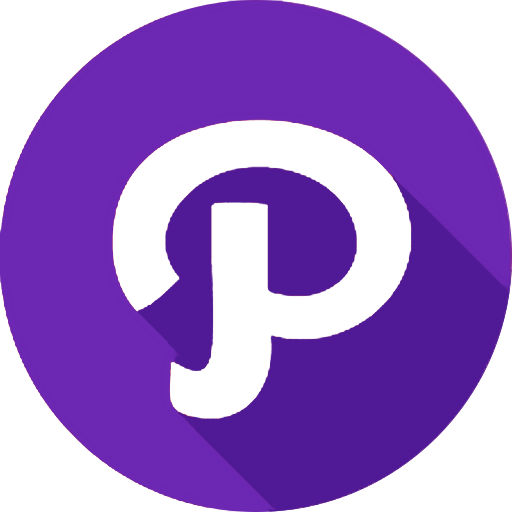 purple pinterest logo