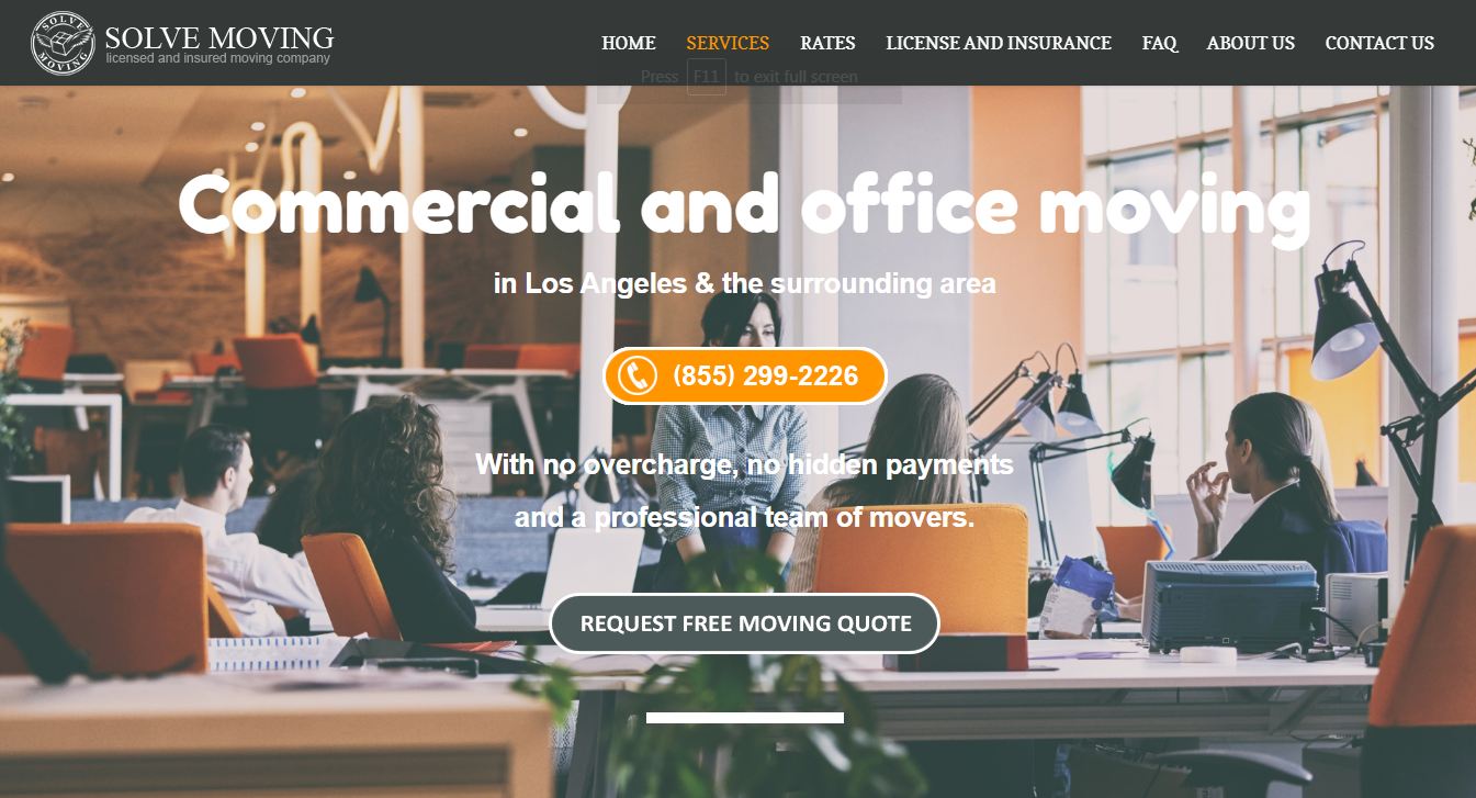 Office moving in Los Angeles