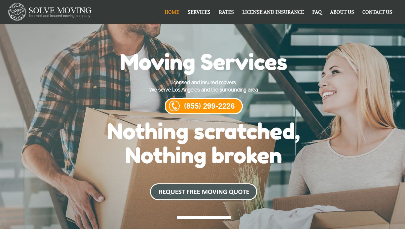 Long distance moving services