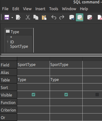 type list box SQL